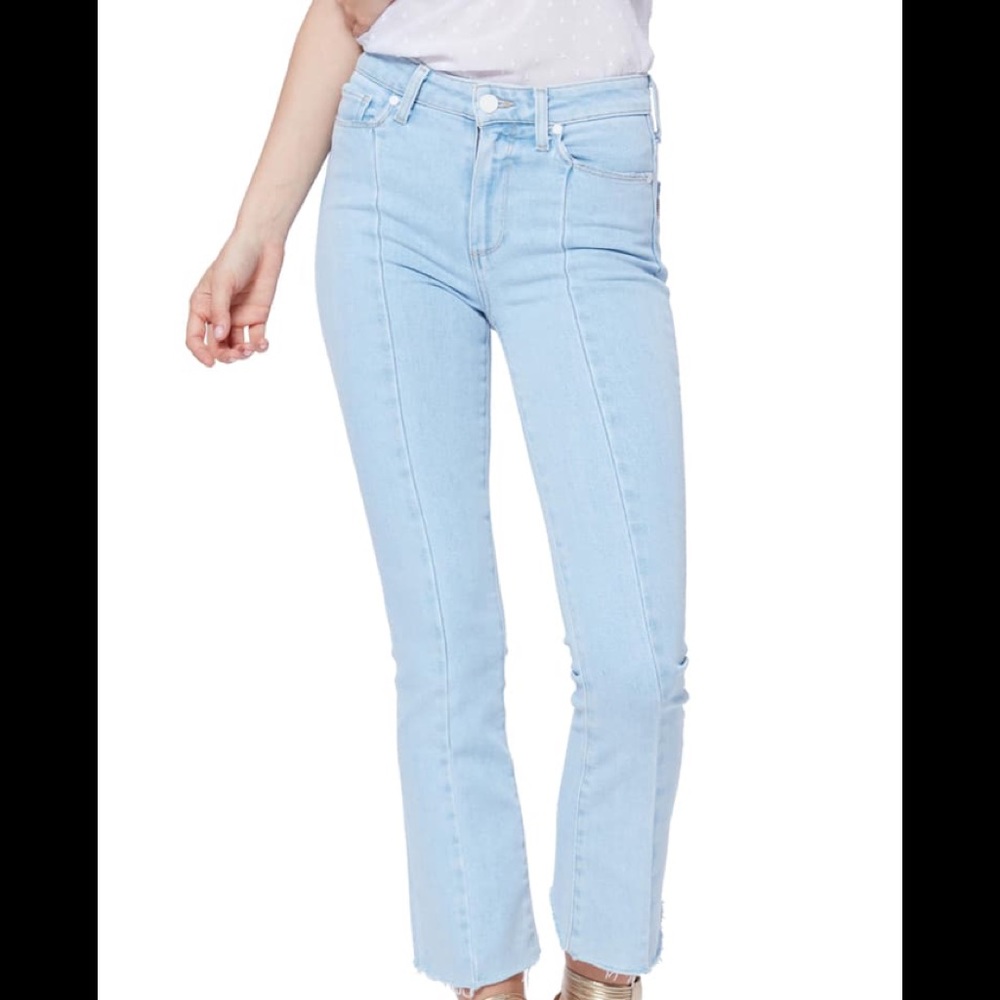 New Paige, Colette Crop Flare High Rise Jeans
